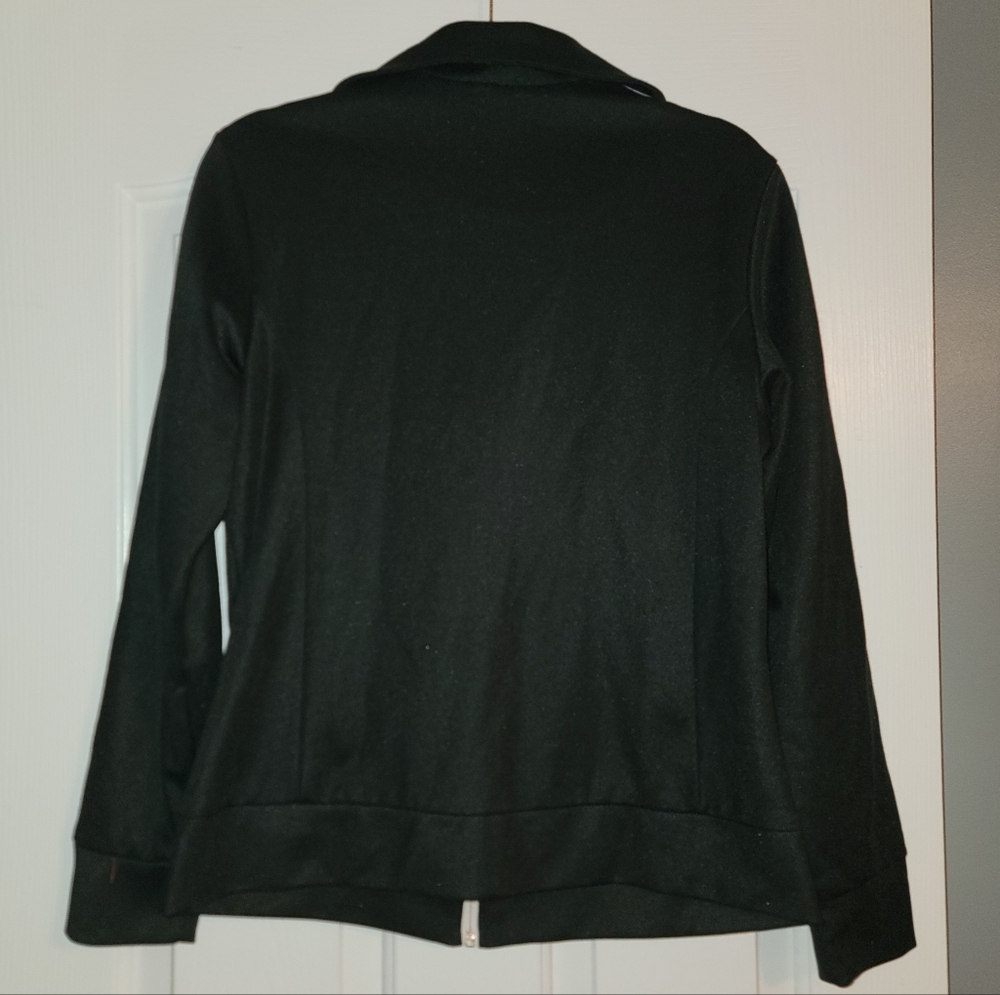 Adidas Rare Farm Rio Black Track Jacket with White Stripes And Floral Lining - Picture 2 of 6
